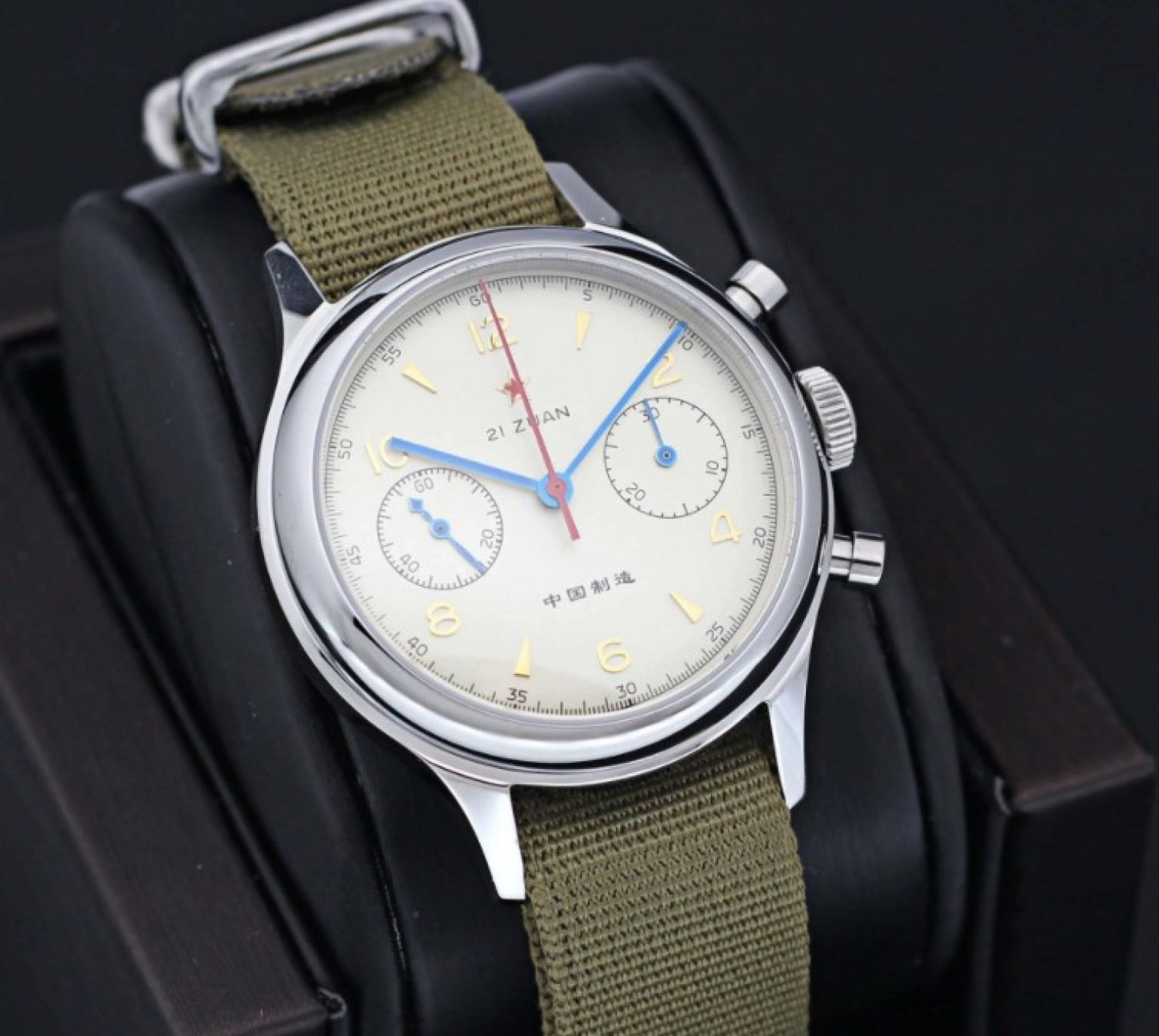 Aiguilles De Montre Bleues Pour Chronographe Seagull 1963 - Compatible Mouvement ST1901