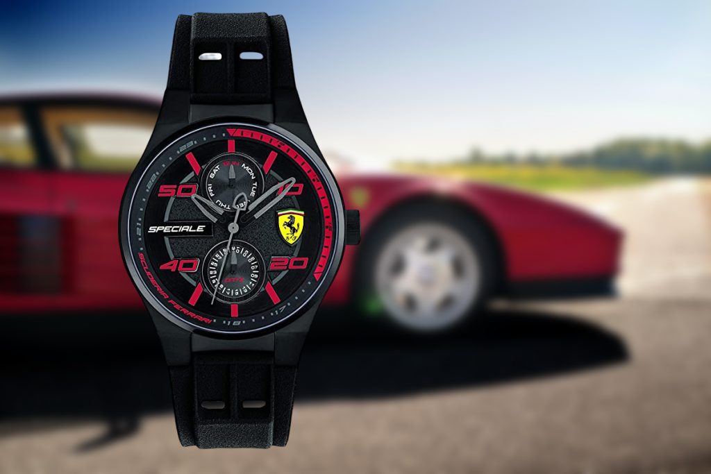 Coffret Ferrari - 2 Montres En Acier Inoxydable Dans Leur Boîte D'origine - Noires - Neuves (sans étiquettes)